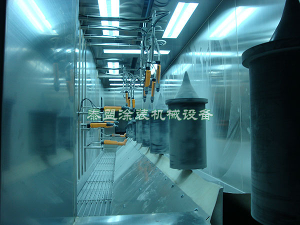 粉体喷房内景