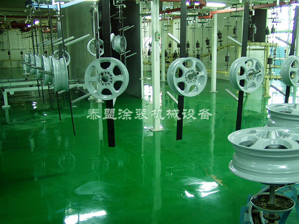 铝轮悬挂线现场实景