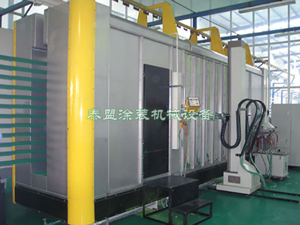 往复机喷粉柜
