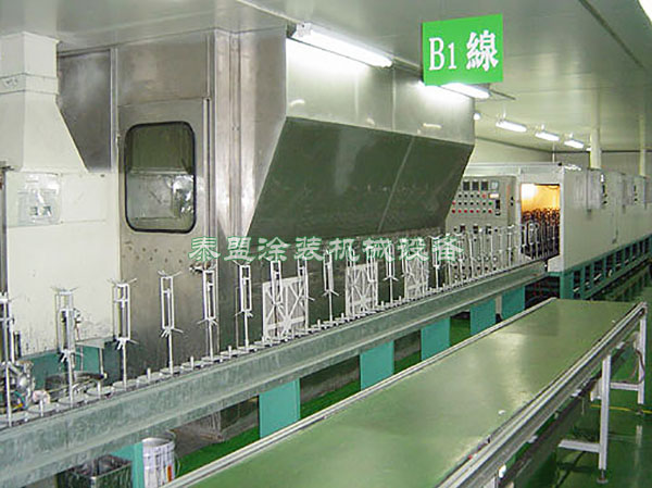 自动喷涂生产线上件段